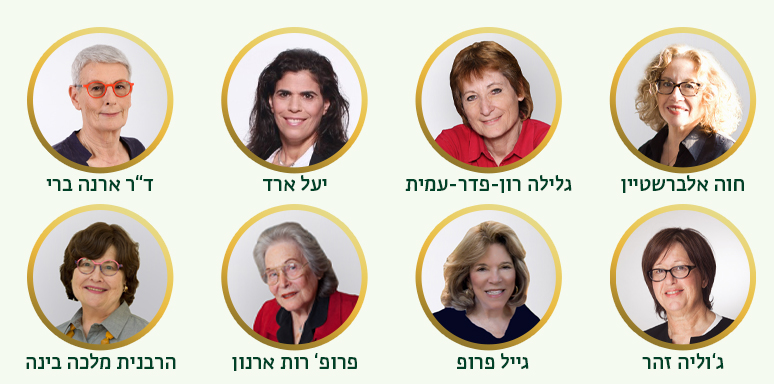 תואר דוקטור לשם כבוד לשמונה נשים