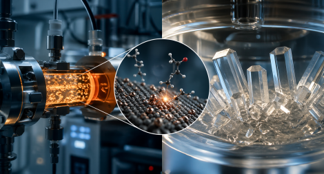 Elucidation and design of catalytic reactions and organic crystallization ‎processes through in-situ high-resolution investigations