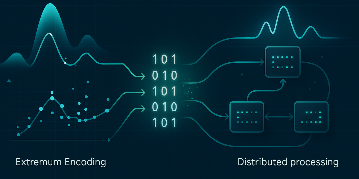 Extremum Encoding for Distributed Time-Delay Estimation