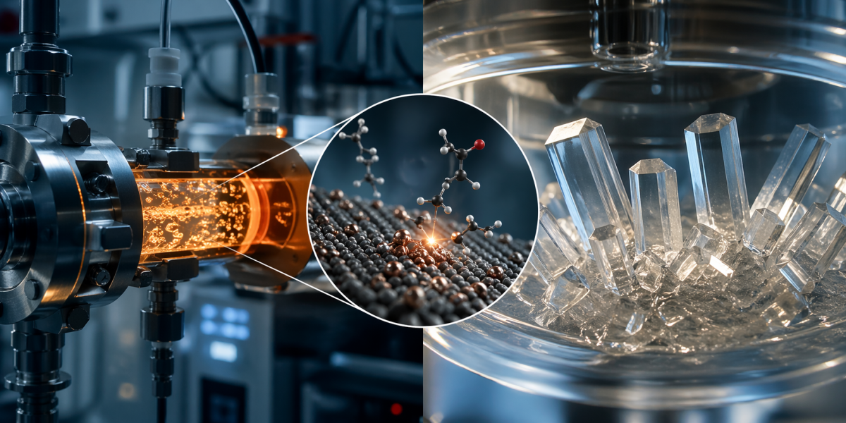 Elucidation and design of catalytic reactions and organic crystallization ‎processes through in-situ high-resolution investigations